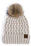 C.C Lattice Crossover Stitch Beanie