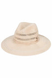 C.C Suede Band Knitted Panama Sun Hat