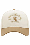 DISCO COWBOY Embroidered Letter on Two Tone Baseball Cap