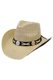 Horse & Horseshoe Print with X-Lace and Conchos Cowboy Hat