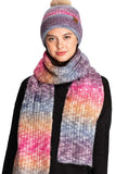 C.C Multi Color Rib Knit Scarf