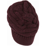Ribbed Knit C.C Hat with Brim