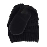BABY Solid C.C Beanie with Mitten SET