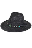 Beaded Band Straw Handmade Sun Hat