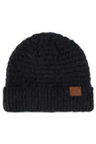 C.C Solid Boucle Yarn Beanie Hat with Cuff