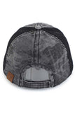 C.C Women's American Flag Embroidery Camo Baseball Cap 4th of July