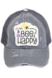 C.C BEE HAPPY PATCH VINTAGE PONY CAP