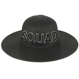 C.C Bride & Squad Pearls Wide Brim Sun Hat