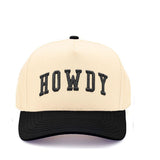 C.C HOWDY Letter Embroidered Two Tone Trucker Cap