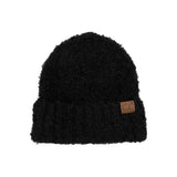 C.C Mixed Color Boucle Cuff Beanie