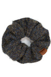 C.C Multi Yarn Knit Solid Color Soft Scrunchies