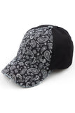 C.C Women's Paisley Ponytail Baseball Cap