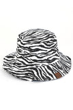 C.C ZEBRA PRINT BUCKET HAT