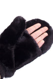 C.C Women's Faux Fur Pop Top Mittens Gloves Shepherd Lining