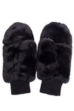 C.C Women's Faux Fur Pop Top Mittens Gloves Shepherd Lining
