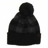 BABY Buffalo Plaid Pom C.C Beanie