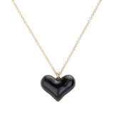 Enamel Heart Pendant Necklace