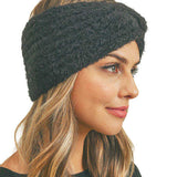Fuzzy Twisted Headband Earwarmer Earmuff