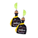 Glittered Resin Tequila Dangle Earrings