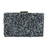 Mother of Pearl Cluster Clutch Crossbody Bag