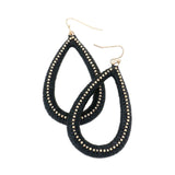 Open Teardrop Dangle Earrings