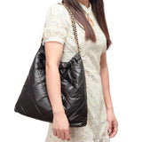Padded Adjustable Metal Strap Shoulder Bag