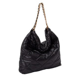 Padded Adjustable Metal Strap Shoulder Bag