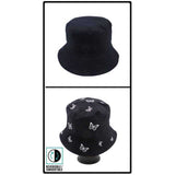 Reversible Butterfly Pattern Bucket Hat