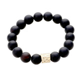 Semi precious stone beaded stretch bracelet