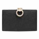 Shimmery Evening Clutch Crossbody Bag