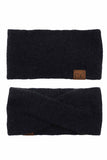 C.C Soft Recycled Fine Yarn Cuff Headwrap Earmuffs