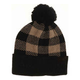 BABY Buffalo Plaid Pom C.C Beanie