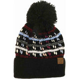 Vintage Knit Yarn Pom C.C Beanie