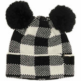 BABY Buffalo Plaid Pom Pom C.C Beanie