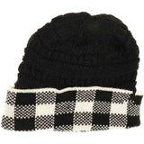 Buffalo Check Knit C.C Beanie