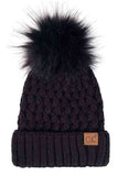 C.C Lattice Crossover Stitch Beanie