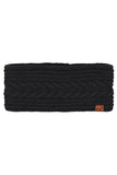 C.C Cable Knit Lining Headwrap Winter Headband