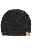 C.C Confetti Cable Knit Beanie
