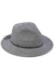 C.C Lurex Straw Panama Sun Hat