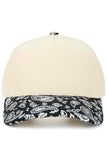 C.C Paisley Pattern Two Tone Trucker Cap
