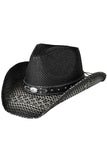 C.C Vegan Leather Trim Band Fancy Texture Cowboy