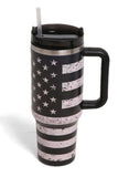 American Flag 40oz Handle Tumbler