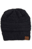C.C Soft Yarn Knit Beanie Hat