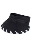 Handmade Edge Detailed Roll Up Sun Hat Visor