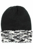 MULTI COLOR BAND FLEECE BEANIE