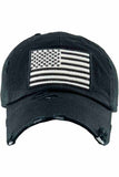 Women's American Flag Vintage Baseball Cap 4th of July