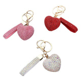 Bling Heart Bag Charm
