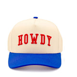 C.C HOWDY Letter Embroidered Two Tone Trucker Cap