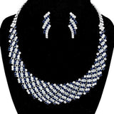 Crystal Rhinestone Round Collar Necklace