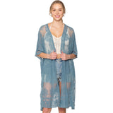 Flower Lace Kimono Poncho